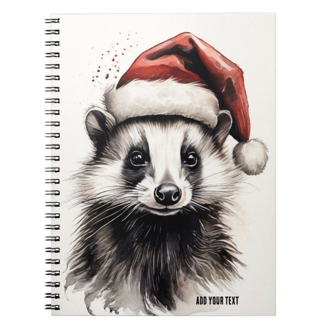 PERSONALIZAR: Navidades Badger | Cuaderno (Frente)