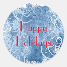 Personalizar NAVIDADES BLANCOS Pegatinas azules co