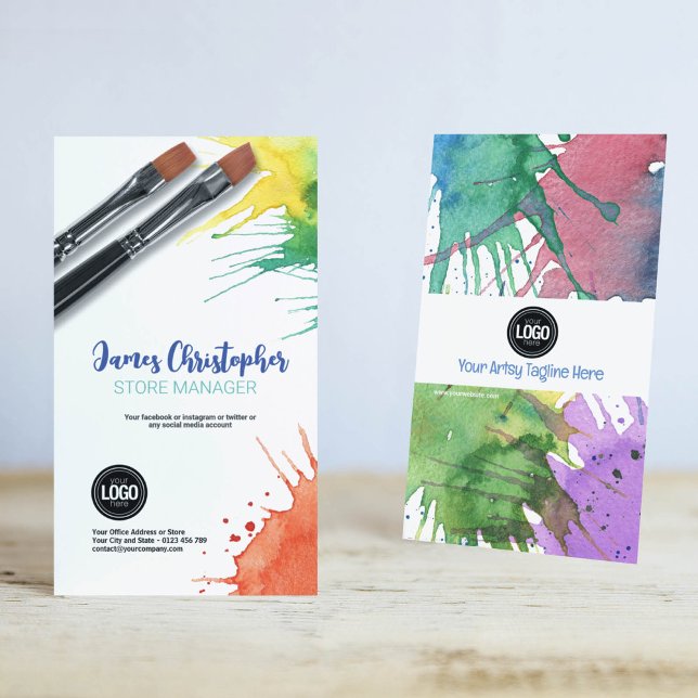 Personalizar negocio | Tarjeta de presentación de  (Subido por el creador)