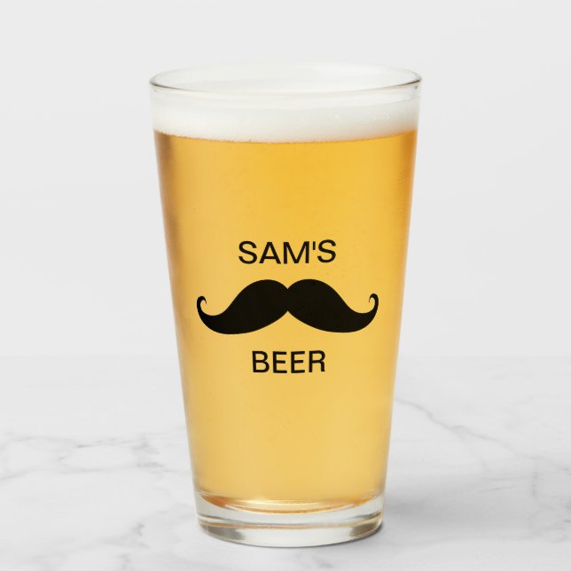 Personalizar Nombre Beard Beer Día del Padre (Anverso (lleno))