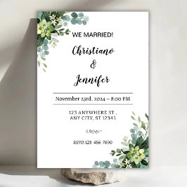 Personalizar Nos casamos Invitación