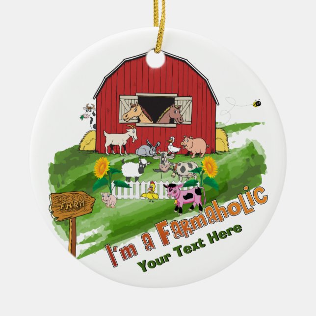 PERSONALIZAR - Ornamento Farmaholic de agricultura (Frente)