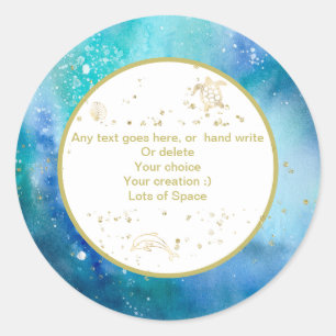 *~* PERSONALIZAR Pegatina Nautical Beach Envelope