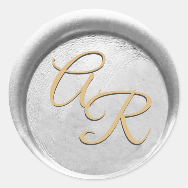 *~* PERSONALIZAR Sello de Cera de Plata y Oro para (Anverso)