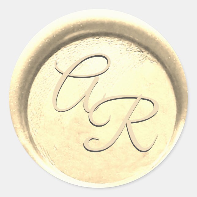 *~* PERSONALIZAR Sello de Cera Elegante de BODAS e (Anverso)
