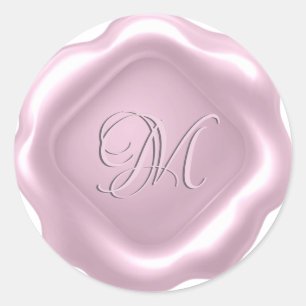 *~* PERSONALIZAR: Sello de oro ROSA de monograma