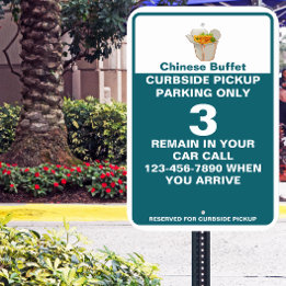 Personalizar señal de metal para estacionamiento d