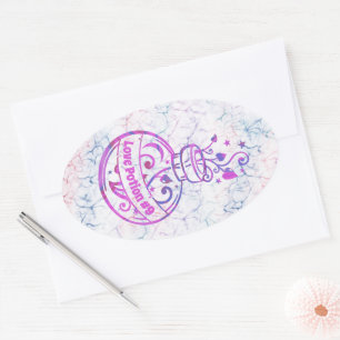 Personalizar su frasco de poción Pegatina oval