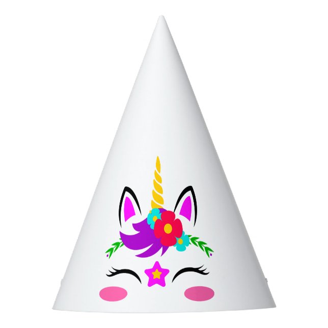 Personalizar Su Gorra Fiesta De Unicorn (Anverso)