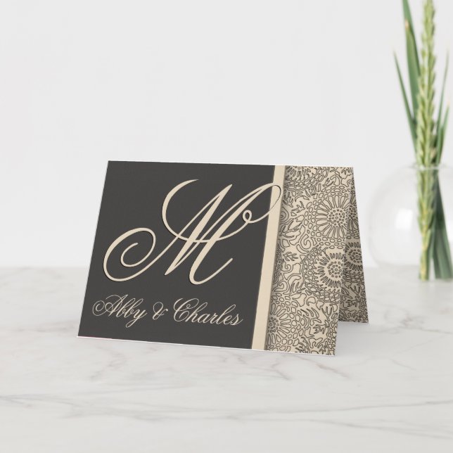 Personalizar su propio boda en monograma (Anverso)
