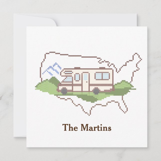 Personalizar su tarjeta de invitación para viaje p (Anverso)
