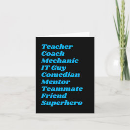 Personalizar | Superhéroe | Graciosa tarjeta del d