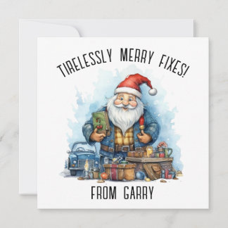 Personalizar Tarjeta De Navidades Para Mecánica Au