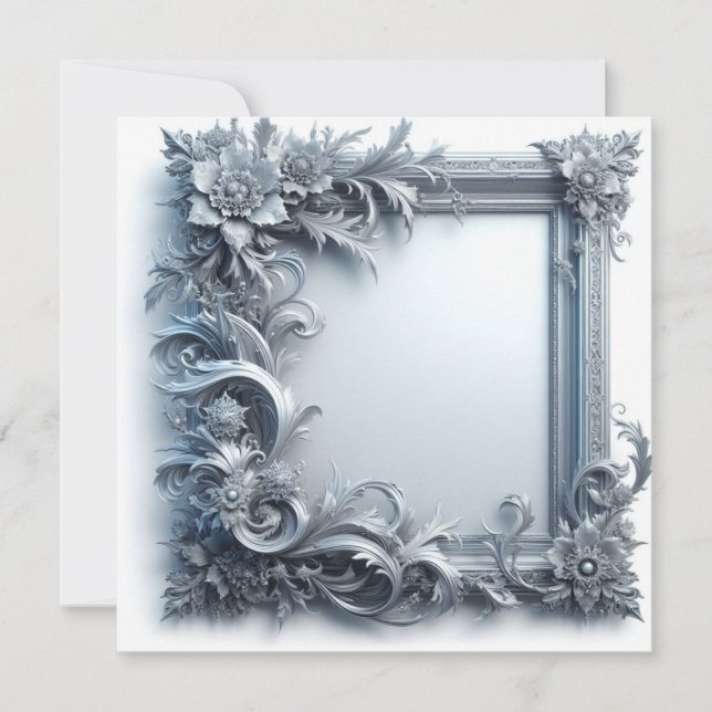 Personalizar tarjeta en blanco - Invitación y Invi (Anverso)