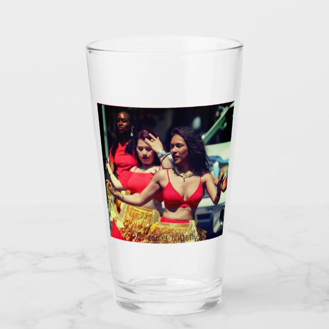 Personalizar Tu Copa Perfecta De Vidrio De 16 oz - (Anverso)