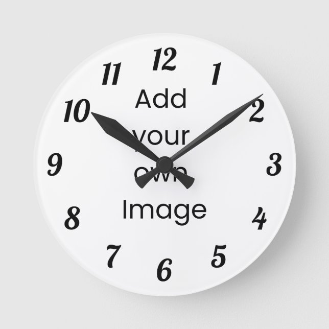 Personalizar tu propio reloj de pared (números neg (Anverso)