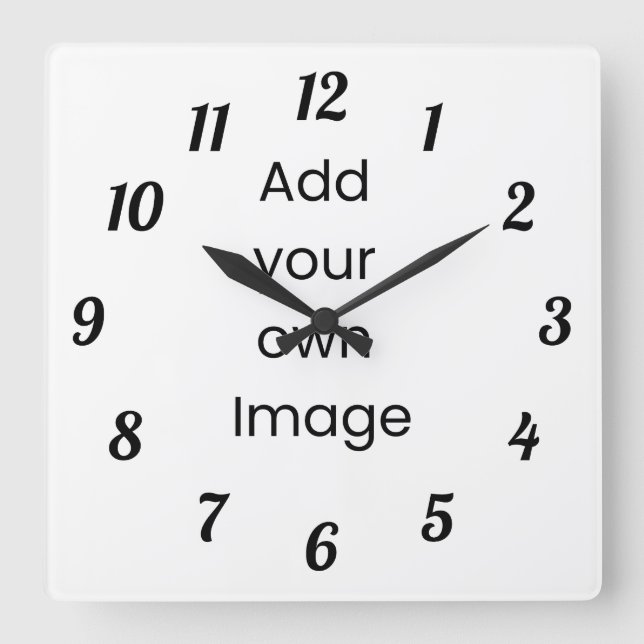 Personalizar tu propio reloj de pared (números neg (Anverso)