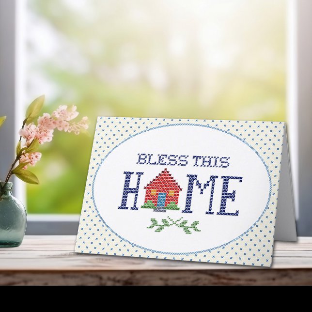 Personalizar tu tarjeta de felicitación (Bless this home, a reflection that faith and peace thrive in your home wherever you live.)