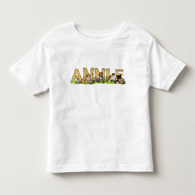 Personalizar una camiseta con iniciales de nombre (Anverso)