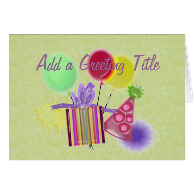 Personalizar una tarjeta de cumpleaños (Anverso (Horizontal))