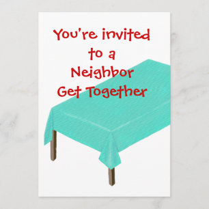 personalizar: Vecinos Reúnanse Invitaciones