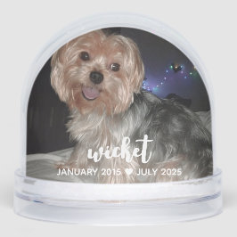 Personalize It! Pet Memorial Photo & Name WHITE