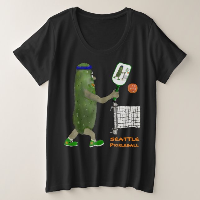 Personalize SEATTLE Mr. Pickle Pickleball (Anverso del diseño)