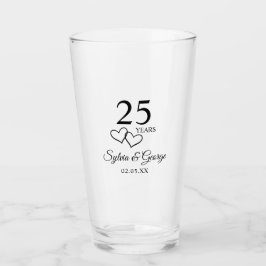 Personalized 25th Anniversary Gift Elegant Modern