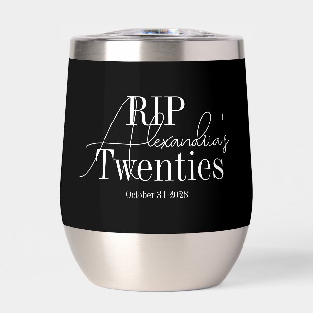 Personalized 30th birthday RIP 20s party (Frente)