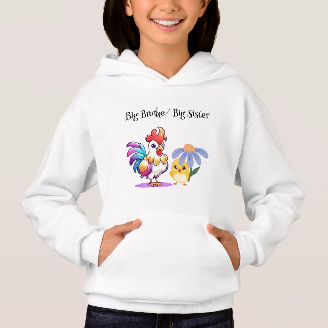 Personalized Big Brother Big Sister Hoodie (Anverso)