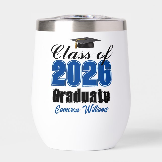 Personalized Blue Class of 2026 Graduation (Frente)