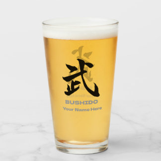 Personalized BUSHIDO 武 Kanji Beer Mug