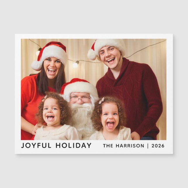 Personalized Christmas Photo Keepsake Holiday  (Anverso)