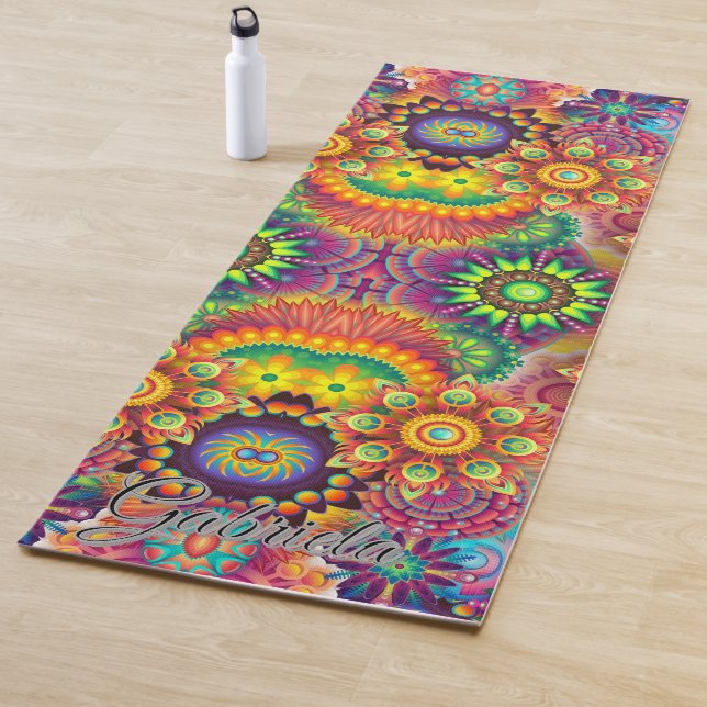 Personalized Colorful Yoga Mat – Beautiful Aesthet (In situ)