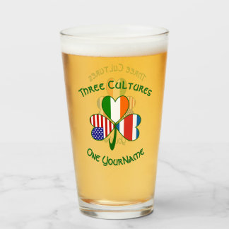 Personalized Costa Rican Irish American Shamrock