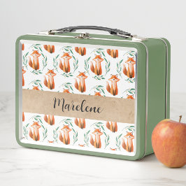 Personalized Cute baby Fox woodland keepsake