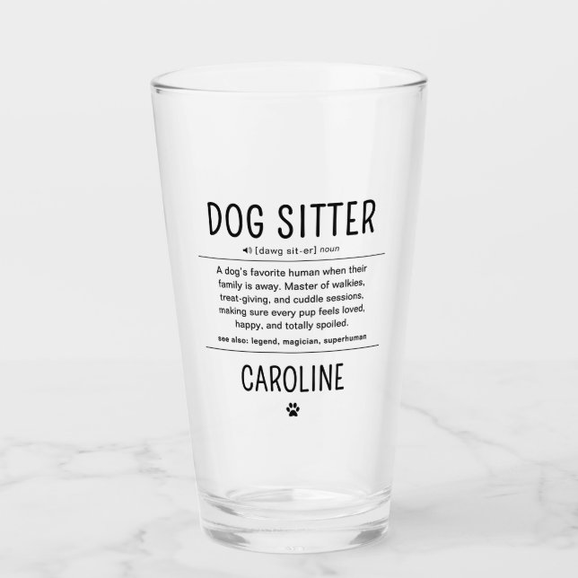 Personalized Dog Sitter Pet Sitter Funny Gifts (Anverso)
