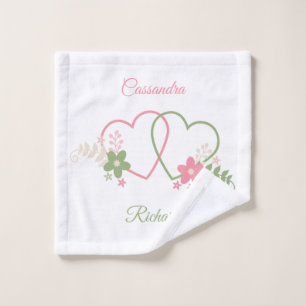 Personalized Dual Hearts Newlywed