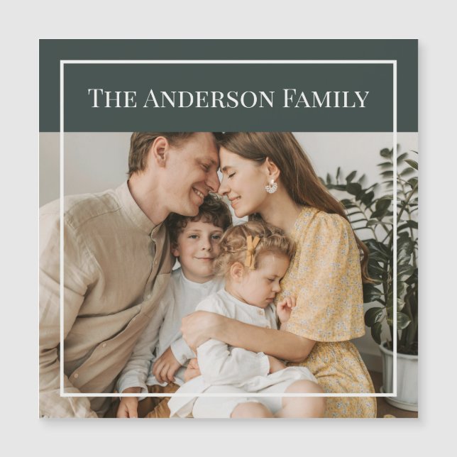 Personalized Family Photo | Custom Family Name  (Anverso)