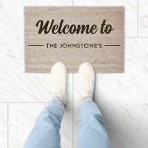 Personalized Front Coir Door Mat Custom Printed 