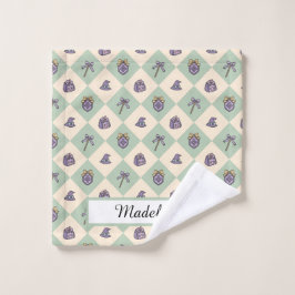 Personalized Girl Academy Checkered Mint Green 