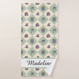 Personalized Girl Academy Checkered Mint Green 
