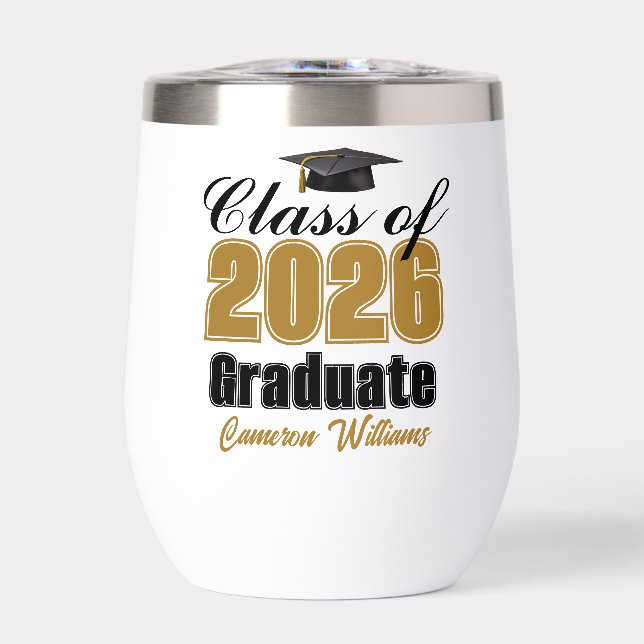 Personalized Gold Class of 2026 Graduation (Frente)