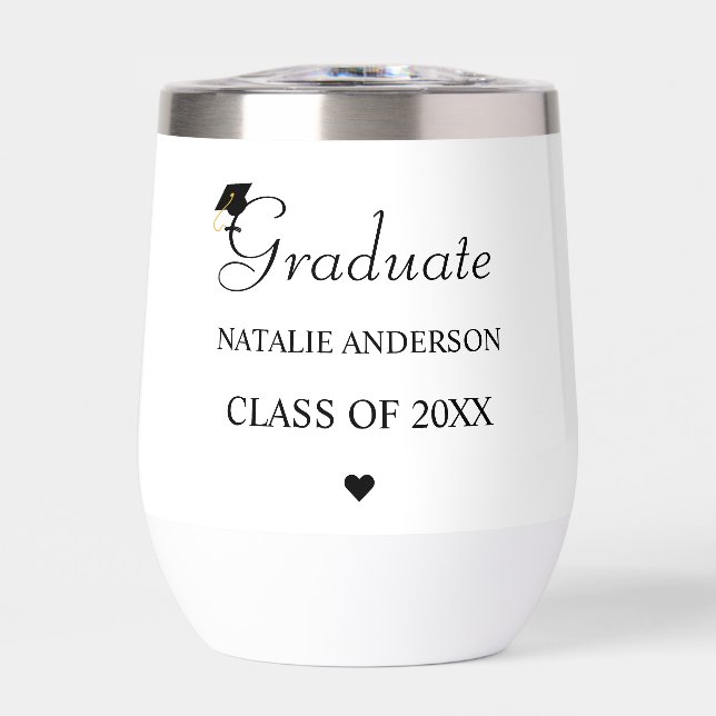 Personalized Graduate Tumbler Class of 2026 Gift (Frente)