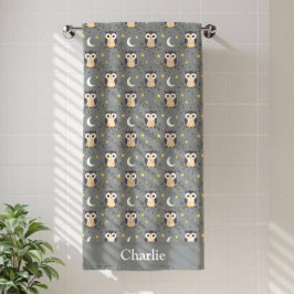 Personalized Gray Owl Kids