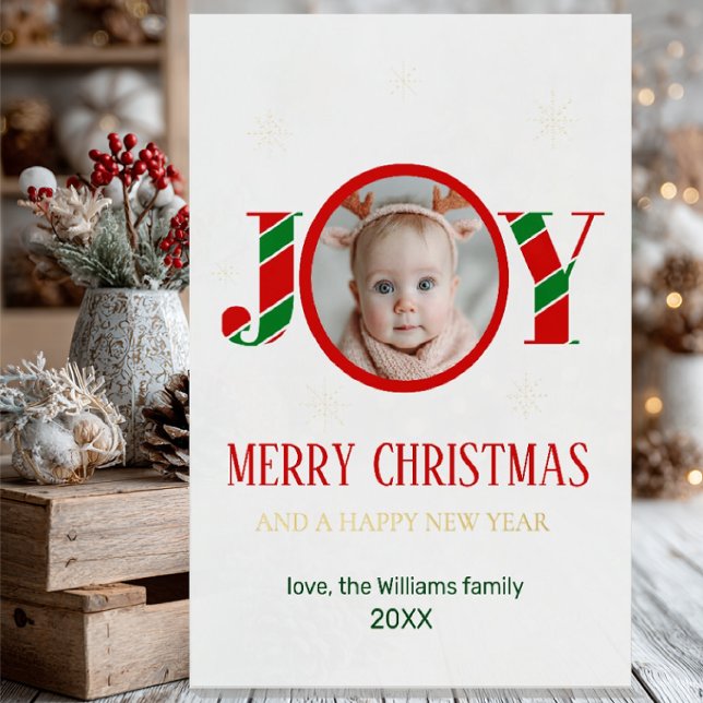 Personalized Joy Christmas Photo (Subido por el creador)