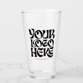 Personalized Logo and Text Beer Glasses