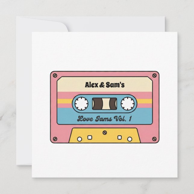Personalized Love Jams Cassette Tape – Custom Name (Anverso)
