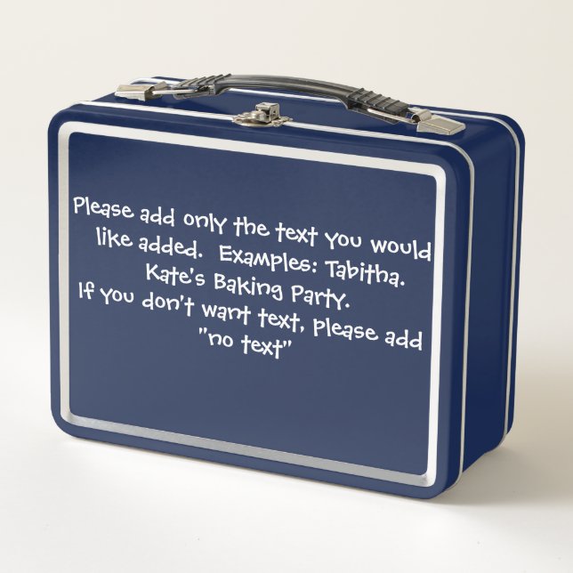 Personalized Metal Lunchbox - Ideal for Field Trip (Anverso)