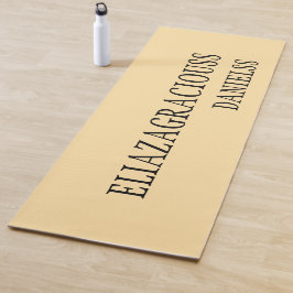 Personalized Minimalist Yoga Mat with Cute Name